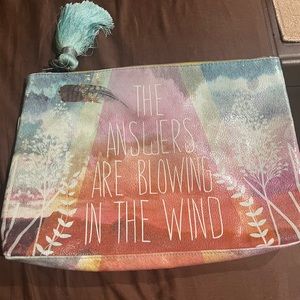 Papaya art cosmetic case pocket clutch